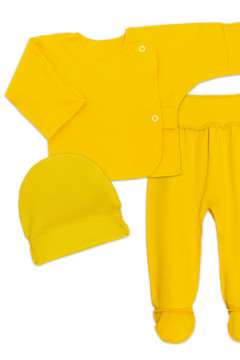 Детская комплект белья для новорожденных (распашонка, шапочка, ползунки)