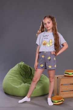 Пижама с шортами Картошка фри арт. ПД-019-046