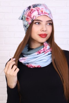 Комплект шапка и шарф-снуд 36130