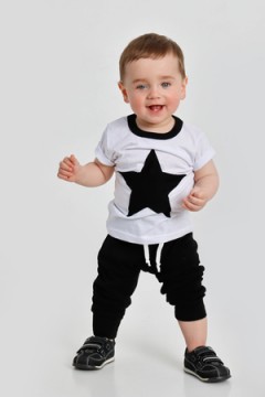 Детский костюм с брюками Звезда арт. КС-ЗВ/черный
